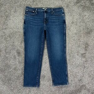 Madewell The Perfect Vintage Jean Womens 33 Blue Denim Straight‎ Leg